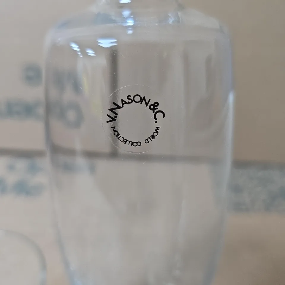 V. NASON & C. BOTTIGLIA DA NOTTE – WORLD COLLECTION GLASS BOTTLE WITH GLASS & BROCHURE