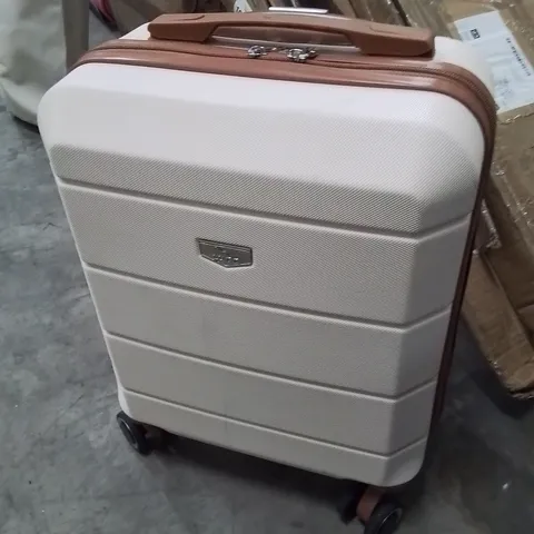 LUGG TRAVEL CABIN BAG CREAM&BROWN 