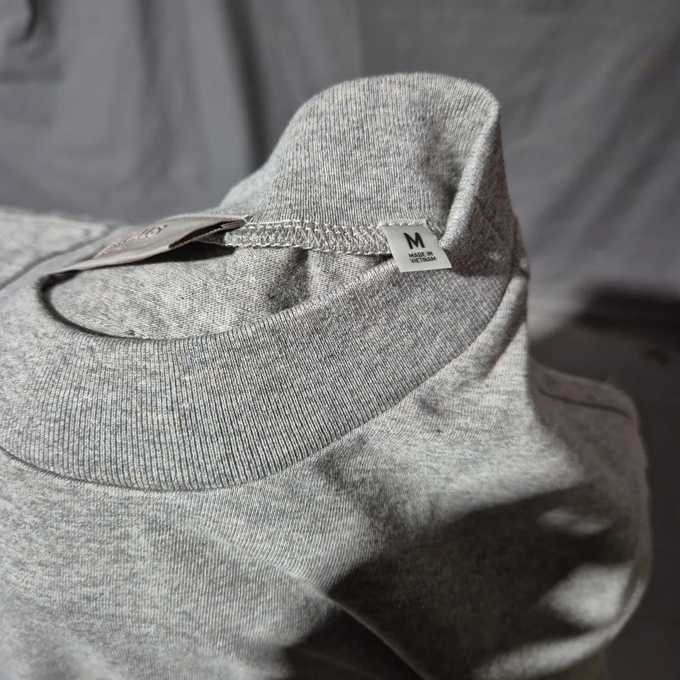 Fear of God Essentials Grey Oversized Hooded T‑Shirt, Size M