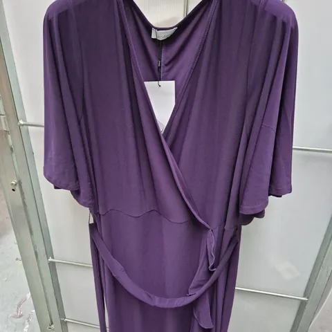 YOURS London Purple Wrap Dress – UK 24 (EU 52 US 20)