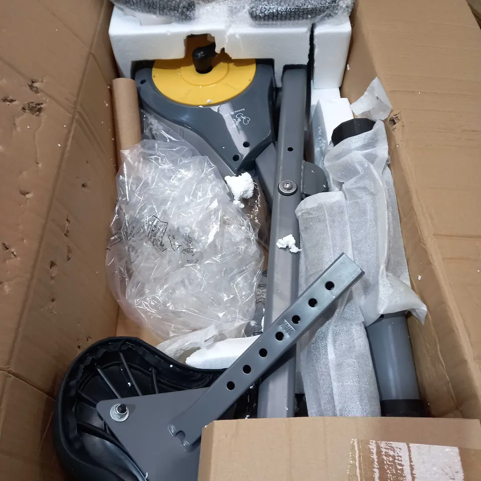 DAVINA FITNESS FOLDING MAGNETIC EXERCISE BIKE, YELLOW [COLLECTION ONLY]