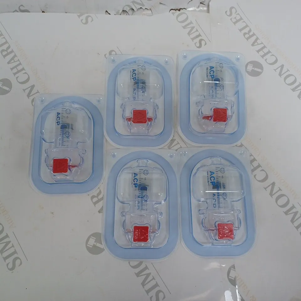 BOX OF 5 ARTHREX ACP DOUBLE SYRINGES DFU-0186-3