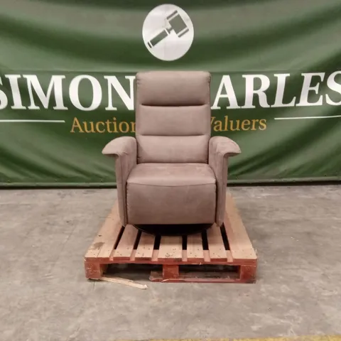 QUALITY DESIGNER ITALIAN MADE KELLY SWIVEL PUSH-BACK RECLINER CHAIR