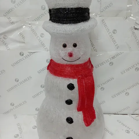 ACRYLIC OUTDOOR 70 CM LIGHT UP SNOWMAN
