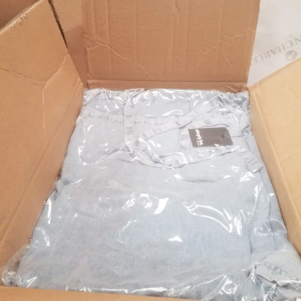 BOX CONTAINING APPROXIMATELY 7X BRAND NEW SIMPLY BE MAXI TENCEL DRESS - COLOUR LIGHT WASH - SIZE 30