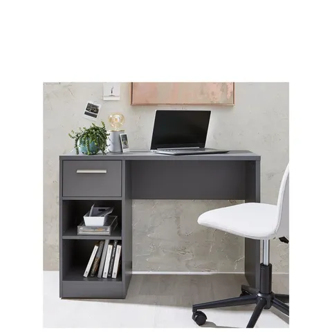 BOXED EVERYDAY NEW METRO DESK - GREY (COLLECTION ONLY)