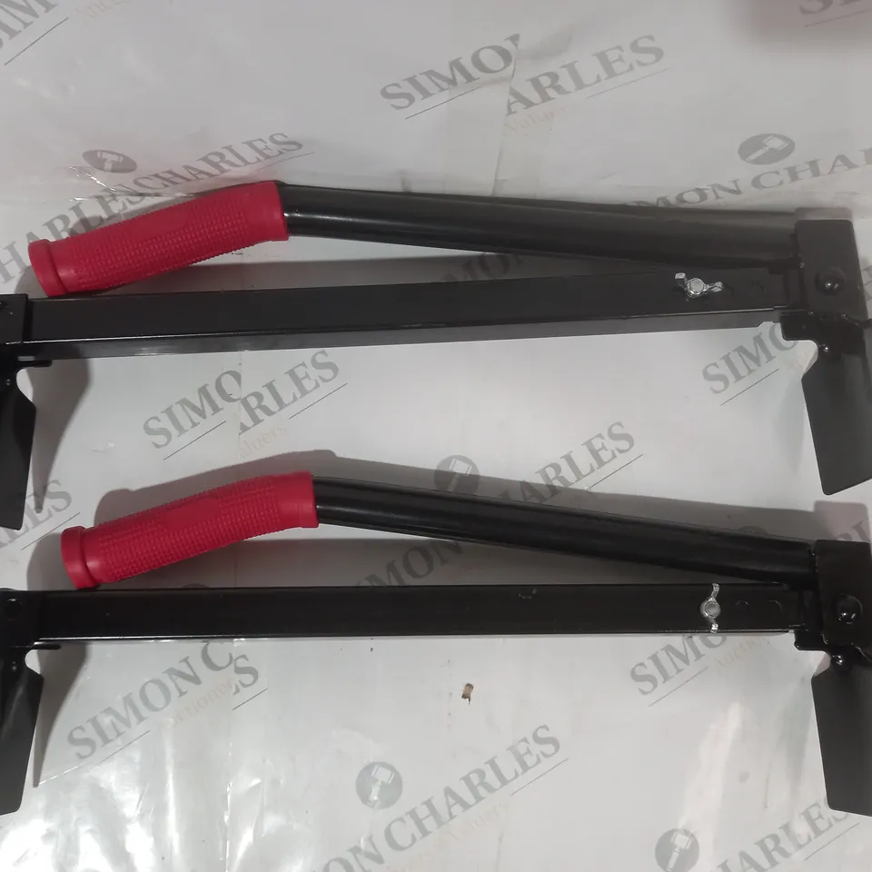 BOXED 2PC ADJUSTABLE BRICK TONGS
