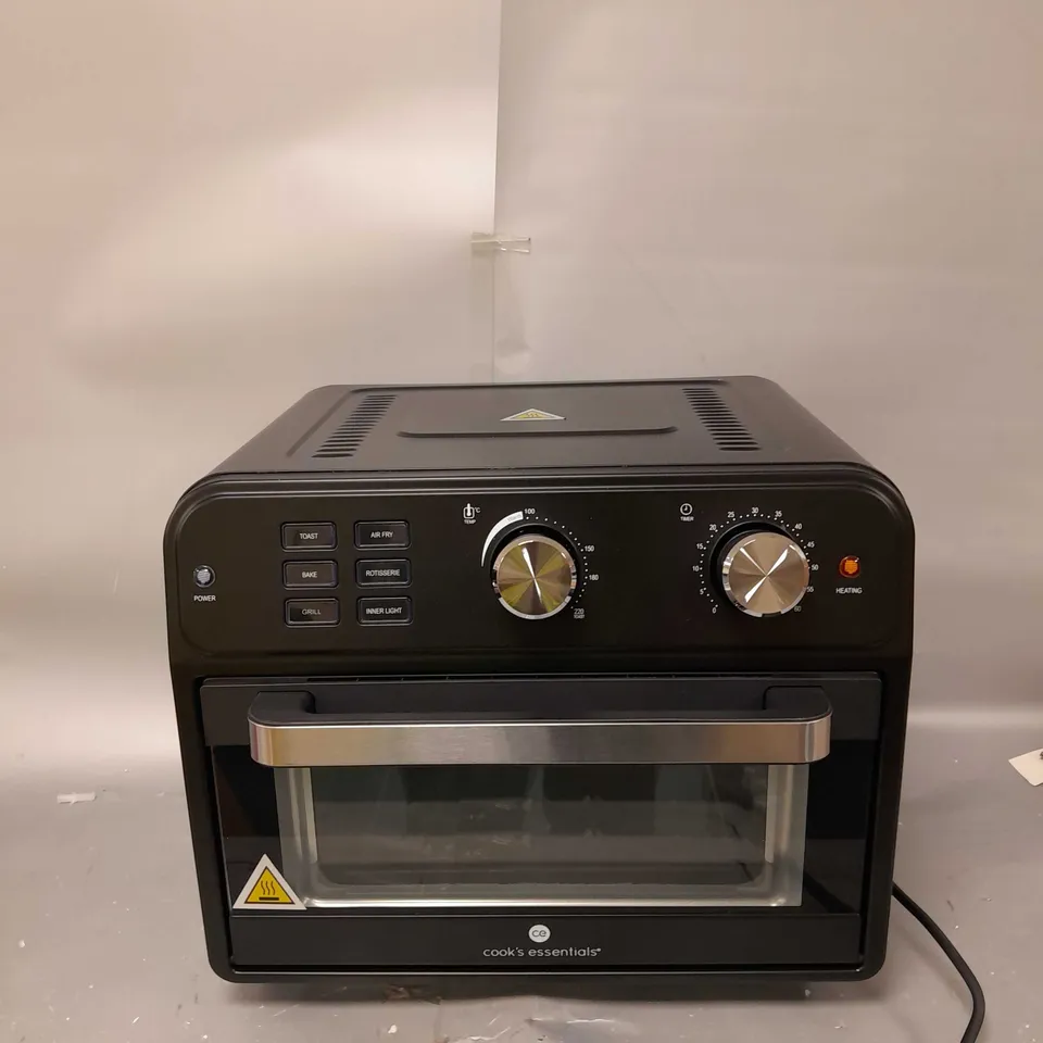 BOXED COOK'S ESSENTIAL 21-LITRE AIRFRYER OVEN IN BLACK