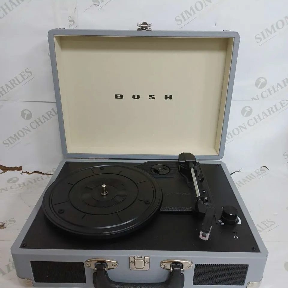 BOXED BUSH CLASSIC TURNTABLE IN GREY