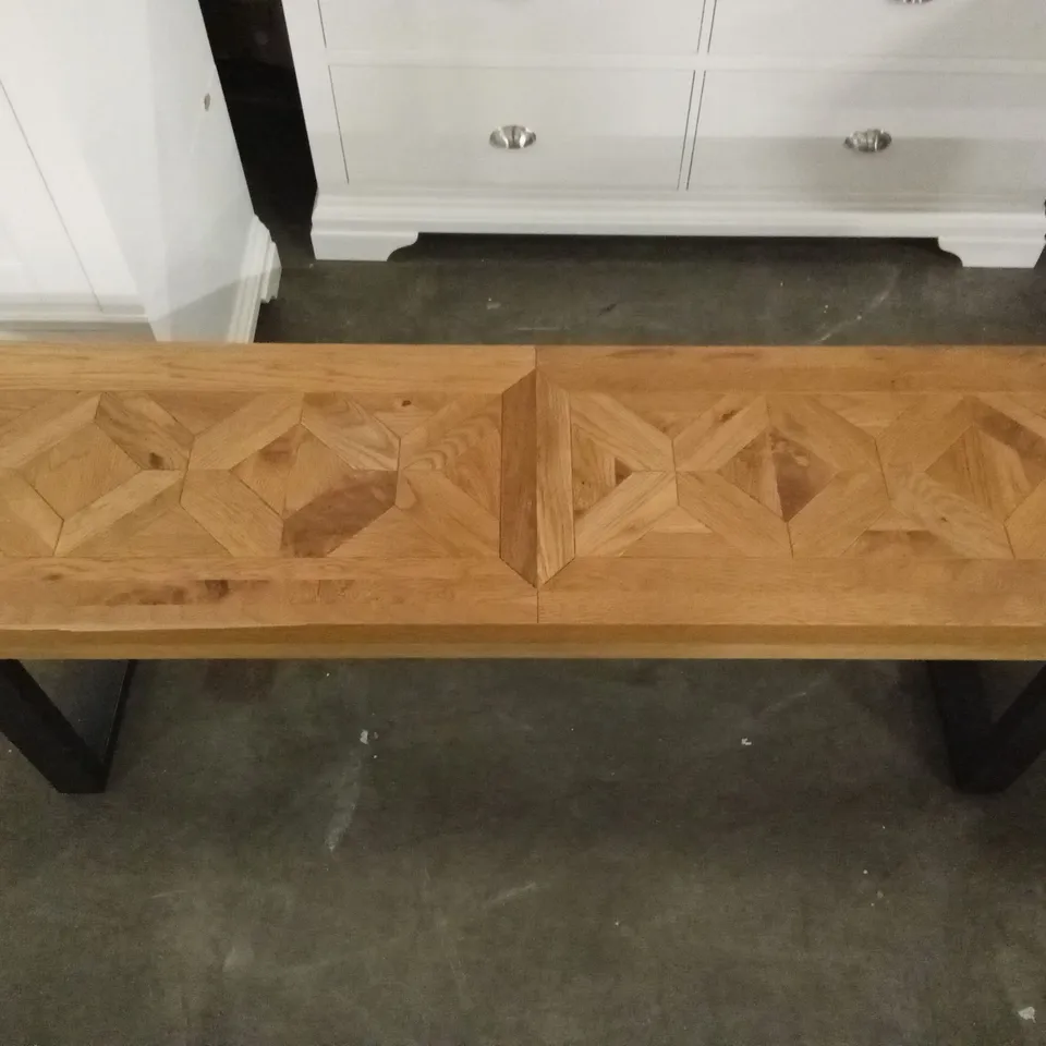 QUALITY DESIGNER INDUS RUSTIC OAK BENCH