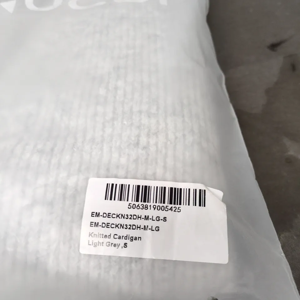 CERNUCCI KNITTED CARDIGAN LIGHT GREY SMALL BAGGED