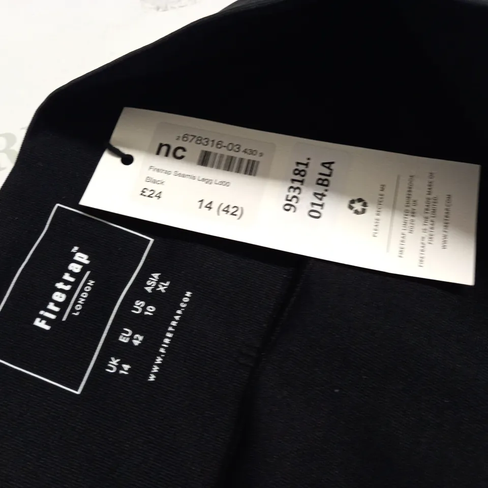 FIRETRAP SEAMLESS LEGGINGS IN BLACK - 14