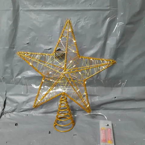 GOLD LIGHT UP TREE TOPPER