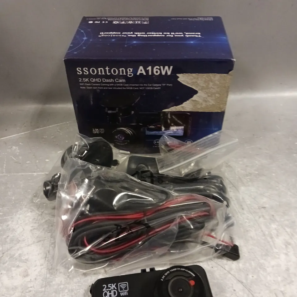 BOXED SSONTONG A16W QHD DASH CAM 