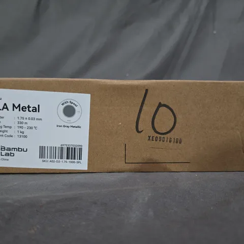 SEALED BAMBU LAB PLA METAL IRON GREY (SPOOL)