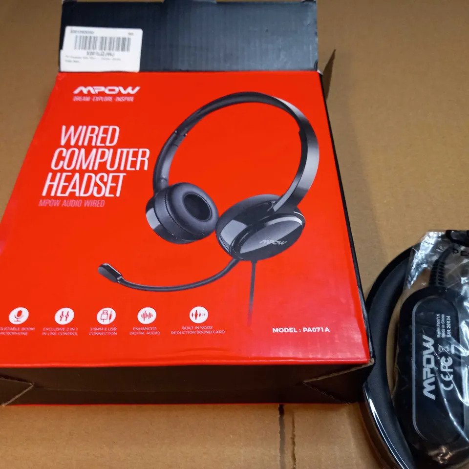 BOXED MPOW WIRED COMPUTER HEADSET