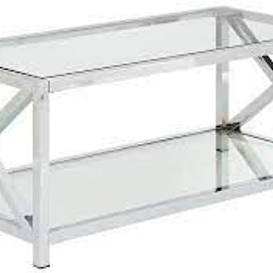 BOXED CHRISTIE CHROME COFFEE TABLE  RRP £229.99