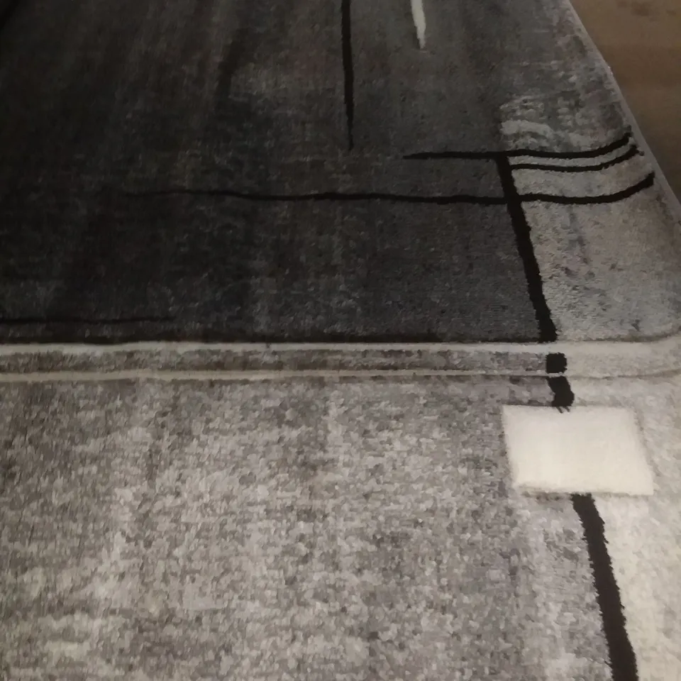 AVAH FLATWEAVE GREY RUG - 160 X 230CM