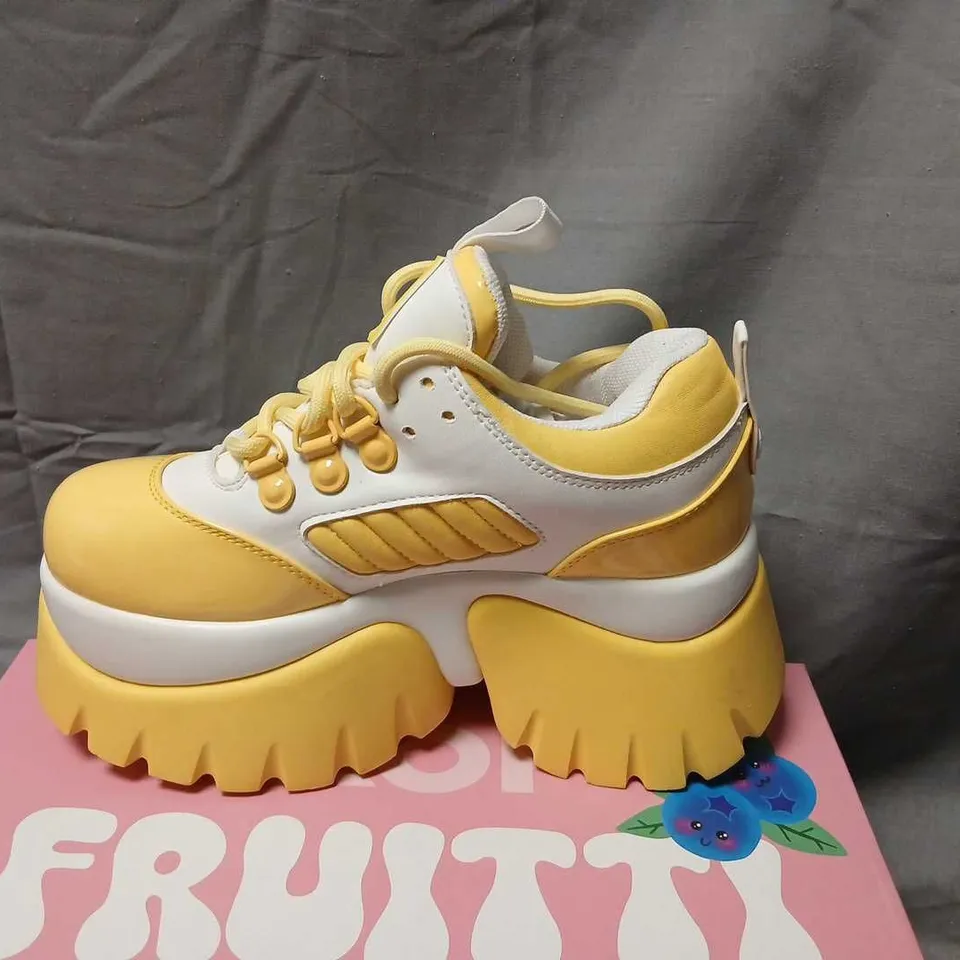 KOI FRUITTI TUTTI BANANA MILKSHAKE TRAINERS – YELLOW, KID'S SHOES (UK 3)