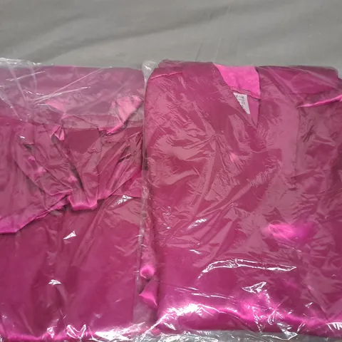 BOX OF APPROX 40 ASSORTED CERISE WRAPS - COLLECTION ONLY - SIZE VARY 