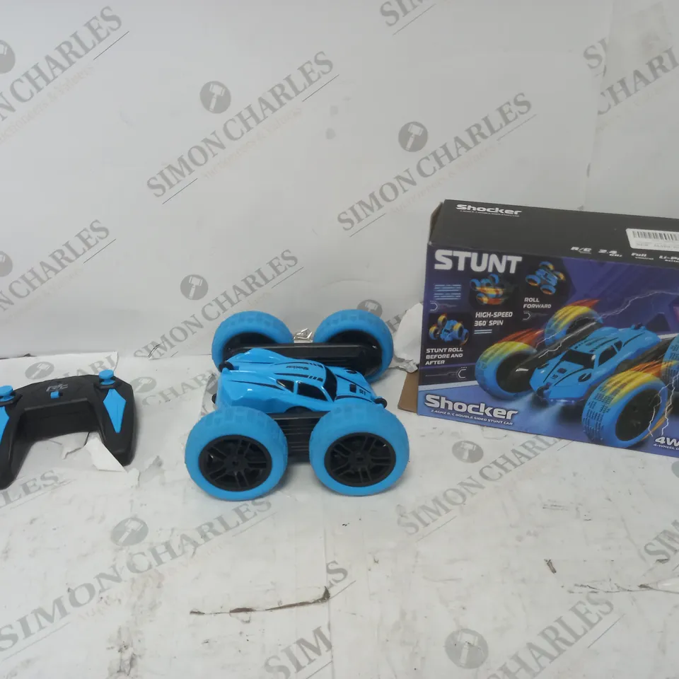 BOXED STUNT SHOCKER DOUBLE SIDED STUNT CAR 