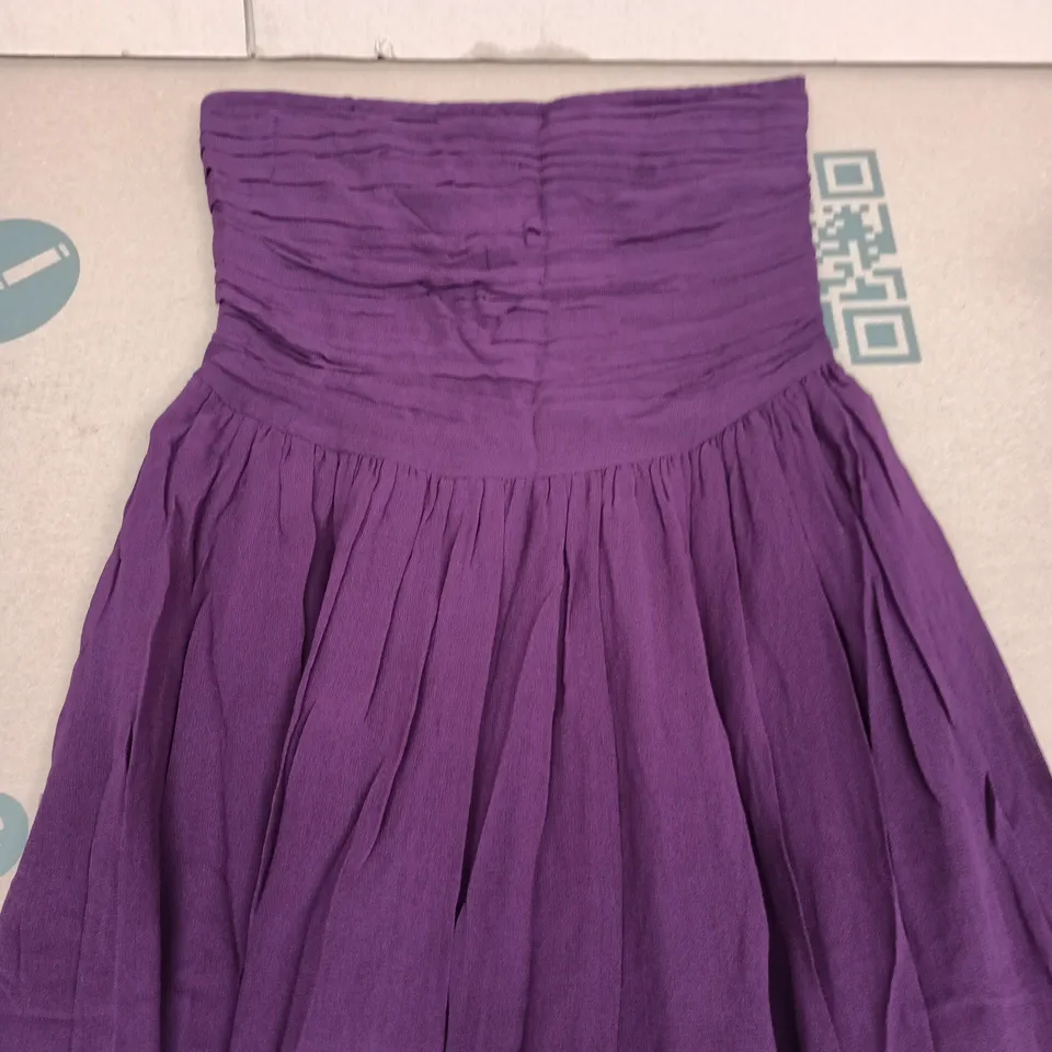 NOBODY'S CHILD FELICITY MIDI DRESS BURGUNDY UK 6 (EU 34)