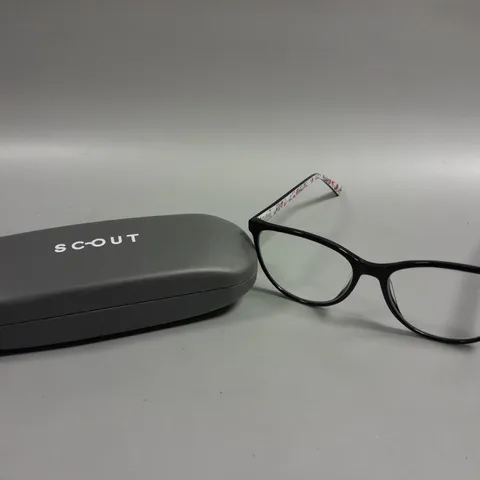 SCOUT DARCEY SHINY BLACK/FLOWER PRESCRIPTION GLASSES