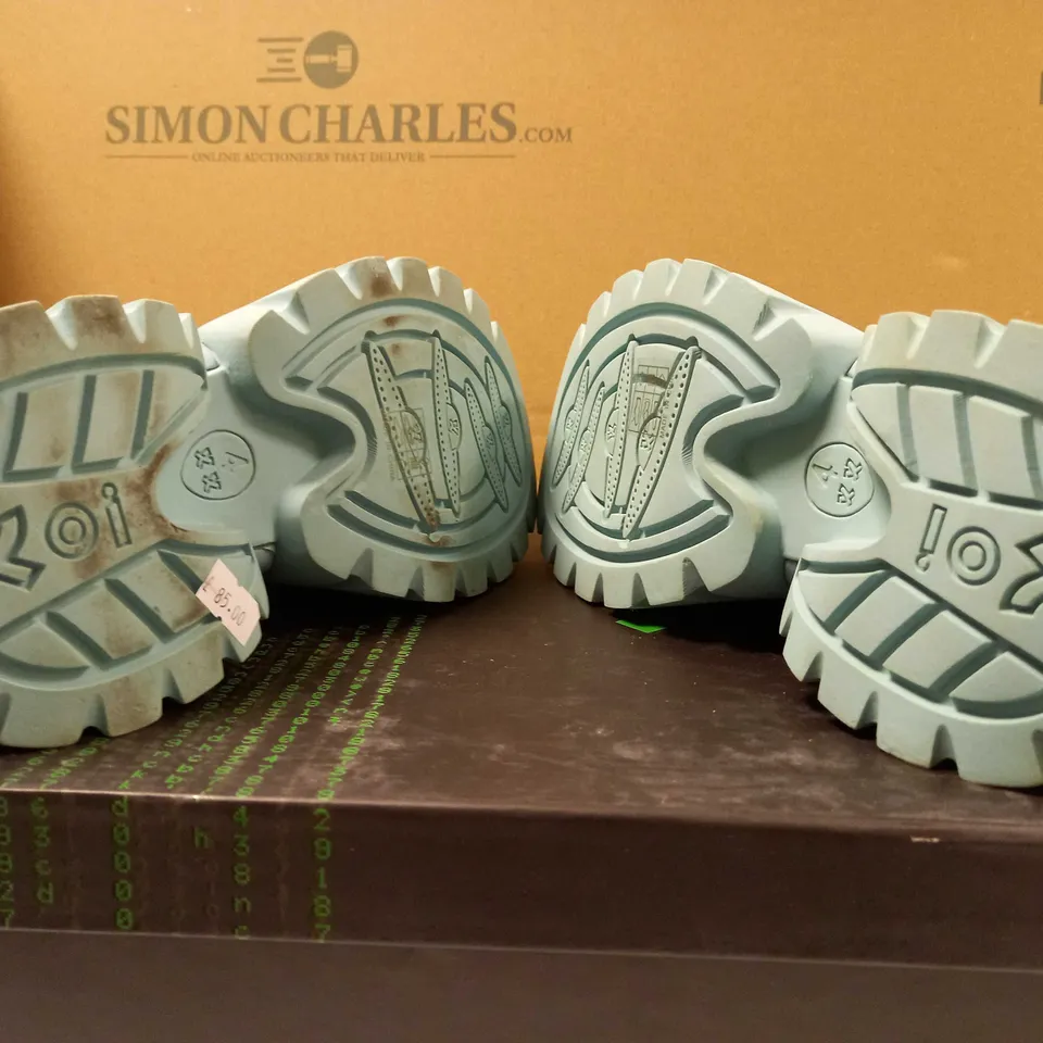 KOI GOOEY BABY BLUE PLATFORM BOOTS - SIZE 4
