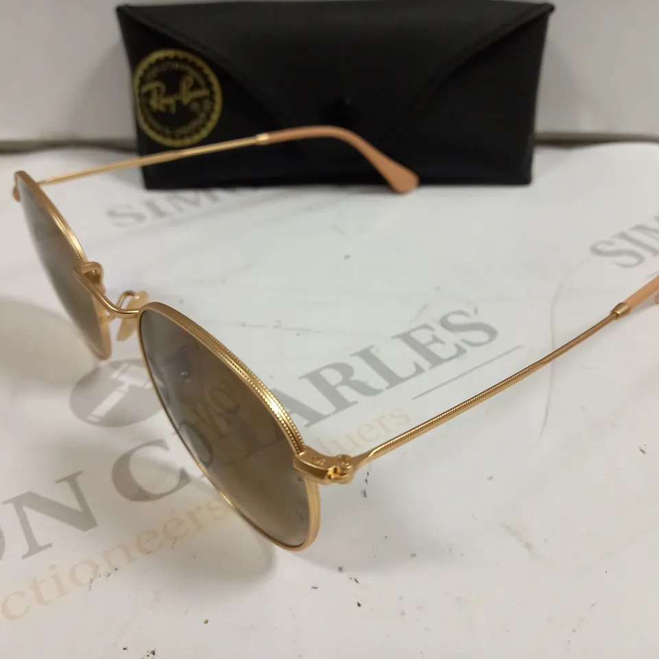 RAY-BAN RB3447 ROUND METAL SUNGLASSES 