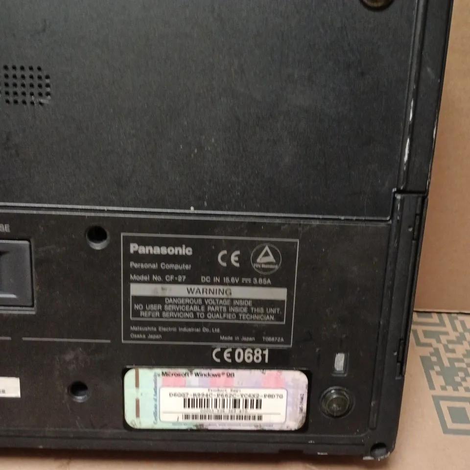 PANASONIC TOUGHBOOK CF-27 LAPTOP – RUGGED NOTEBOOK