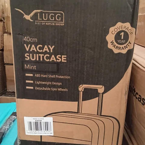 BOXED KEPLIN LUGG 40CM VACAY SUITCASE MINT COLOUR 