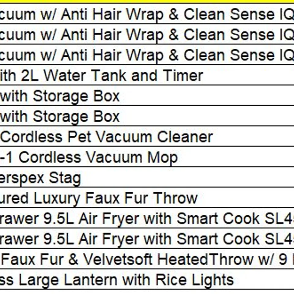 PALLET OF APPROXIMATELY 16 ASSORTED PRODUCTS TO INCLUDE;