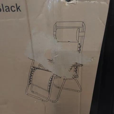 BOXED LUXURY RELAXER CHAIR - BLACK (1 BOX)