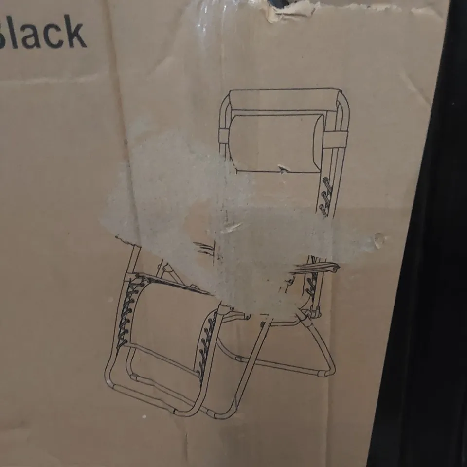 BOXED LUXURY RELAXER CHAIR - BLACK (1 BOX)
