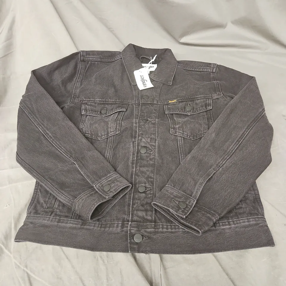 WRANGLER CLASSIC DENIM JACKET – MEN’S, BLACK WASH, SIZE M