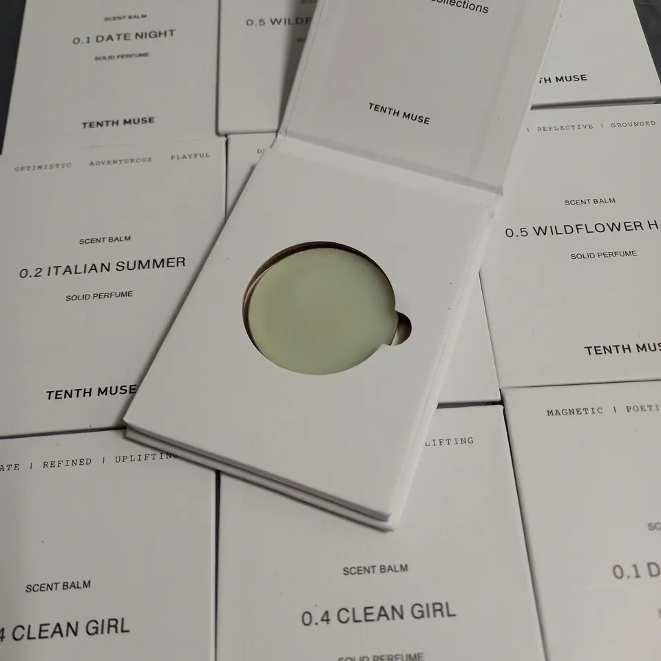TENTH MUSE LOT OF 12 ASSORTED SCENT BALMS