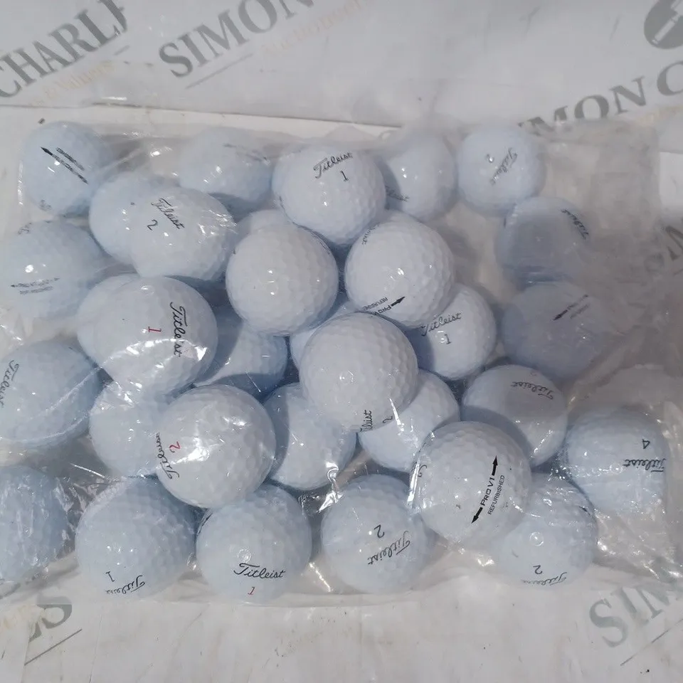 TITLEIST PACK OF ASSORTED WHITE GOLF BALLS