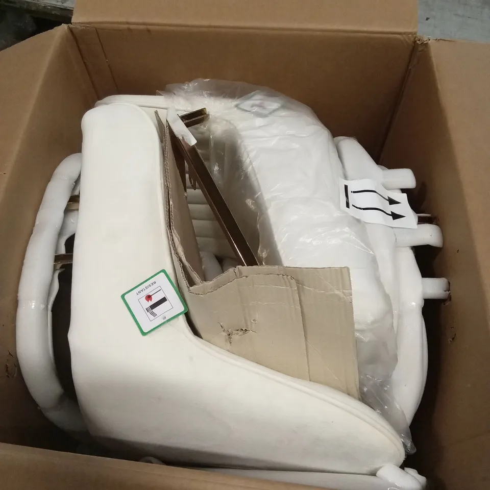 BOXED SET OF 2 CHAIRS/COUNTER HEIGHT CHAIRS - WHITE