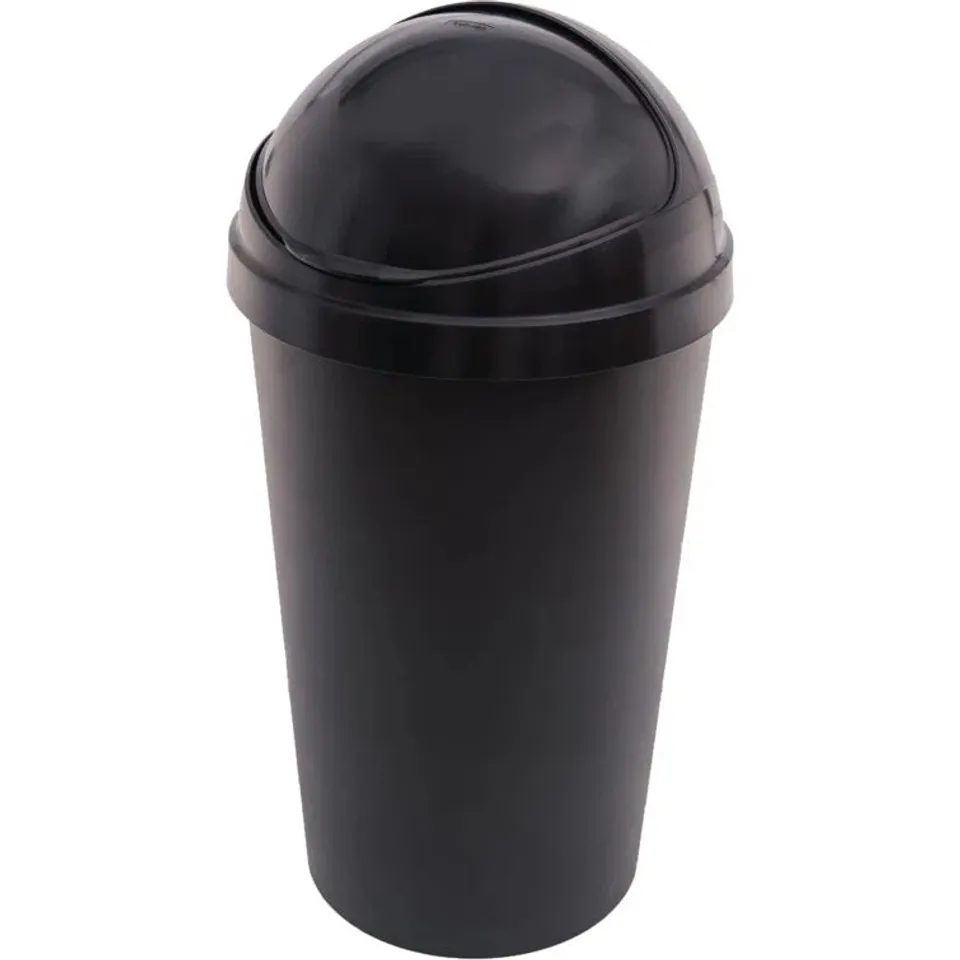 BOXED PLASTIC 50 LITRE RUBBISH BIN (1 BOX)