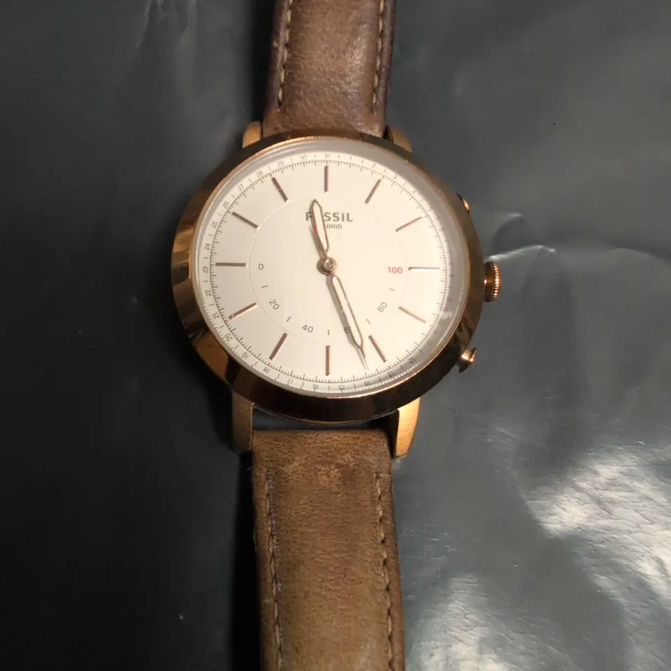 Fossil Leather Strap Watch