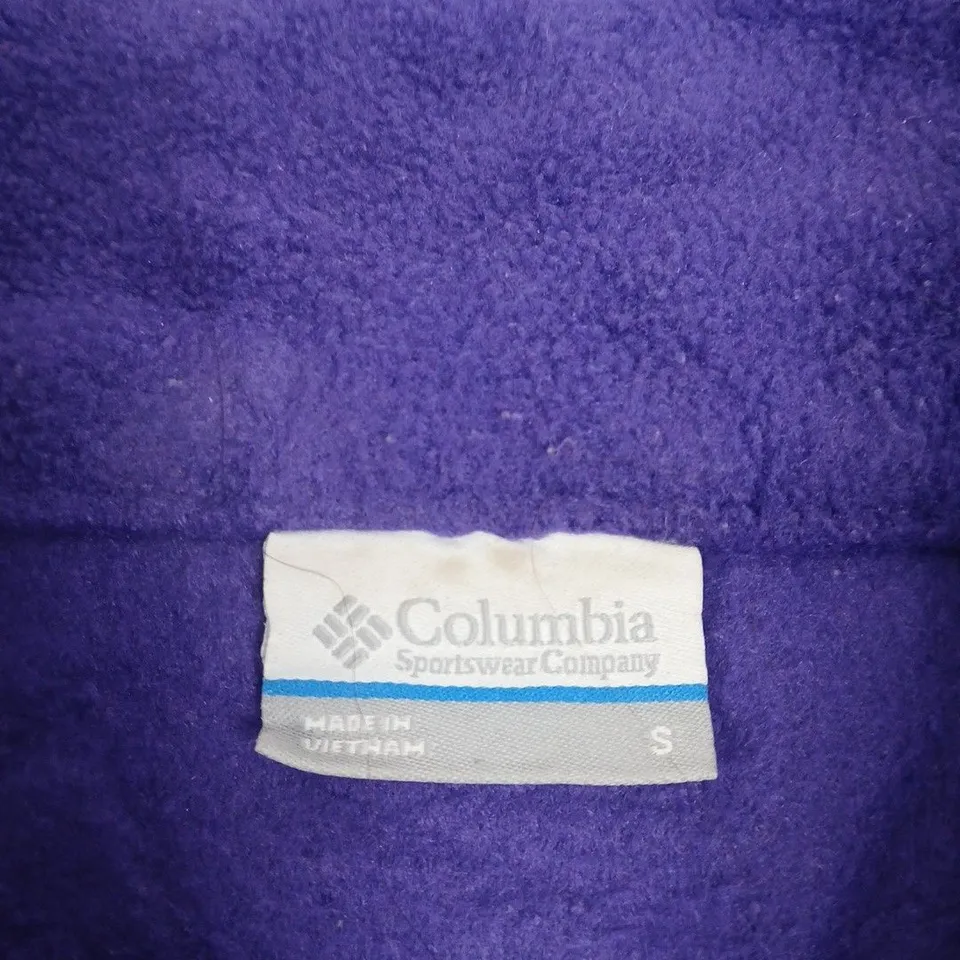 COLUMBIA PURPLE FLEECE JACKET – SIZE UK S