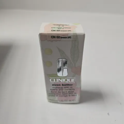 CLINIQUE EVEN BETTER MAKEUP SPF 15 FOUNDATION – CN 02 BREEZE, 30 ML – BOXED
