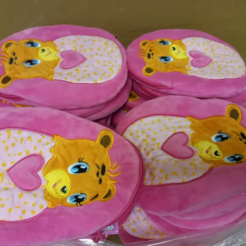 BOX OF APPROXIMATELY 48 HATCHIMALS CHEETREE SHAPED PLUSH PENCIL CASE