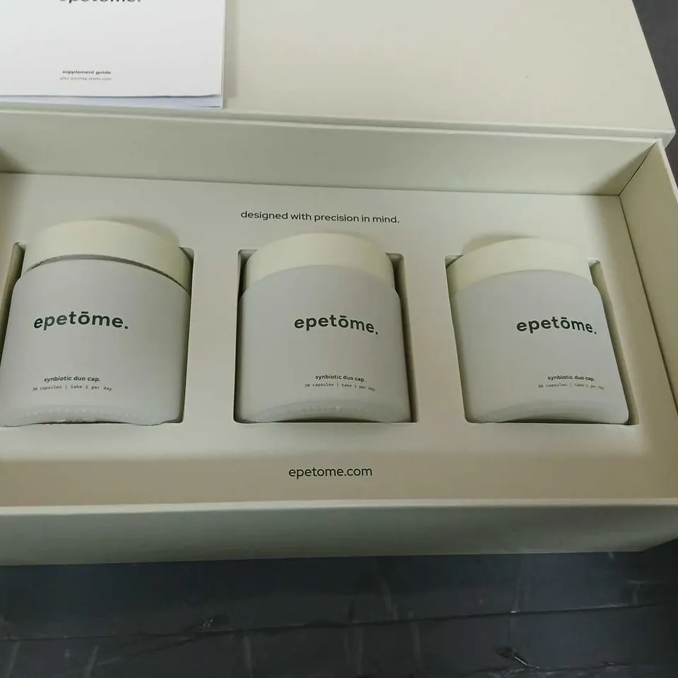 EPETÔME SYNBIOTIC DUO CAP – SET OF 3 JARS IN PRESENTATION BOX