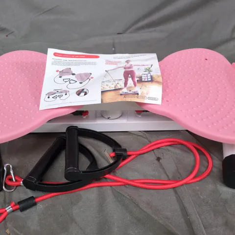 PINK WAIST TWISTER WITH RESISTANCE CORDS