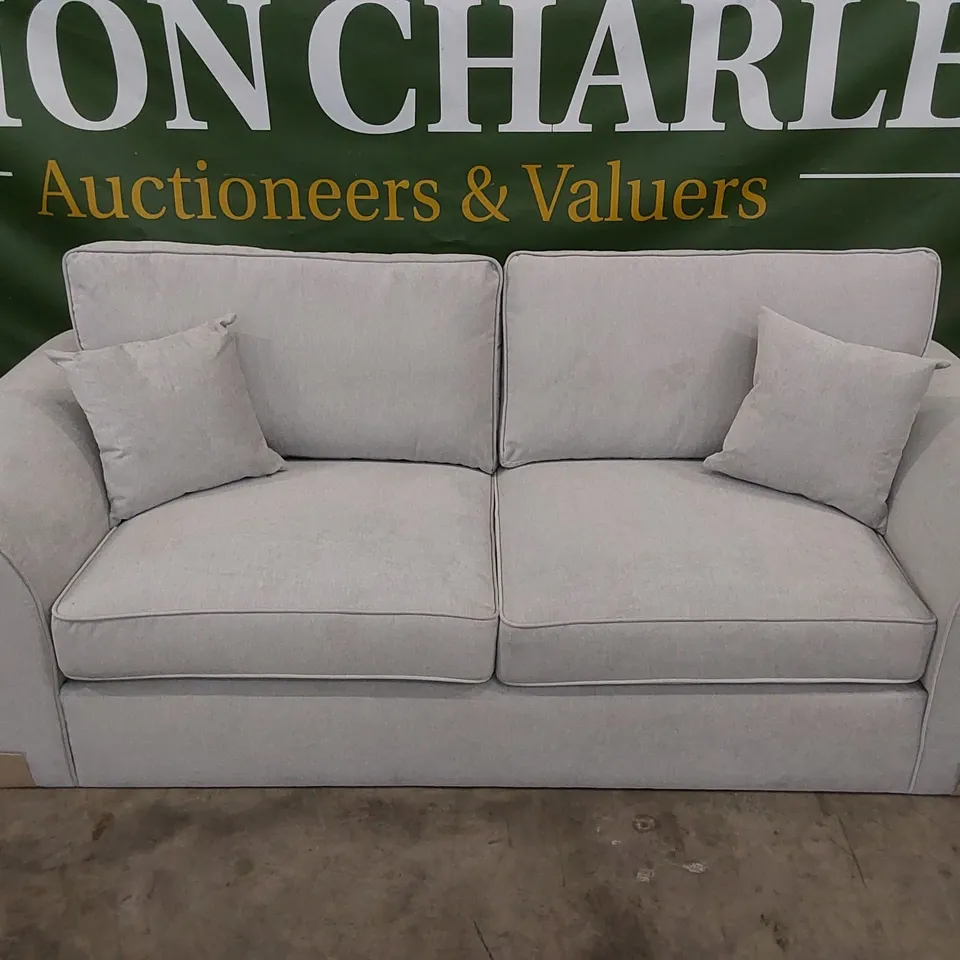 DESIGNER BEARTRICE 3 SEATER FABRIC UPHOLSTERED SOFA 