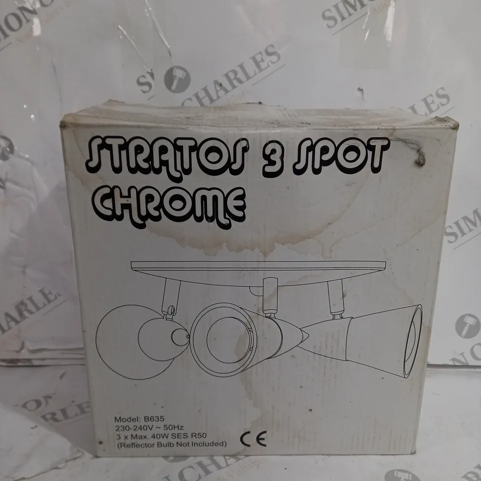 BOXED STRATOR 3 LIGHT SPOTLIGHT CHROME - B635
