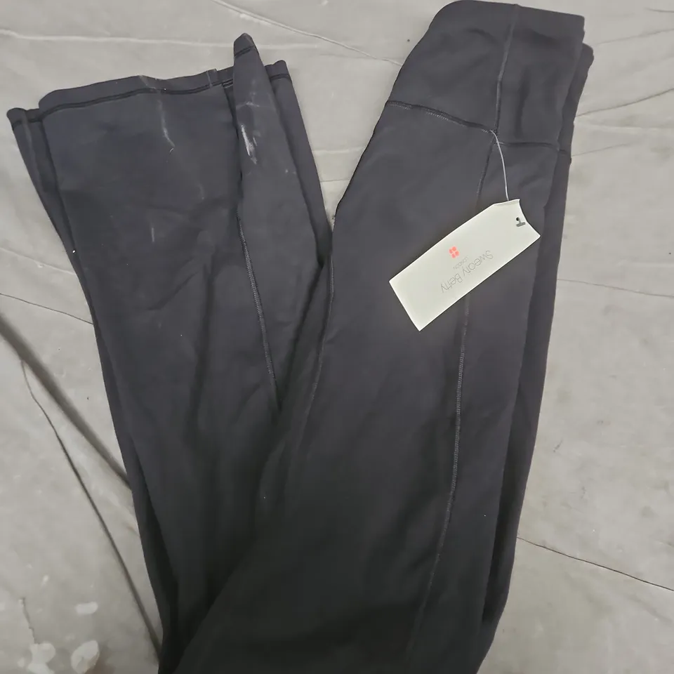 SWEATY BETTY SUPER SOFT FLARE 34" YOGA TROUSERS IN BLACK - SMALL