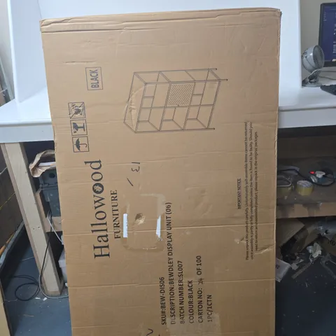 BEWDLEY DISPLAY UNIT – BLACK, FLAT-PACK FURNITURE