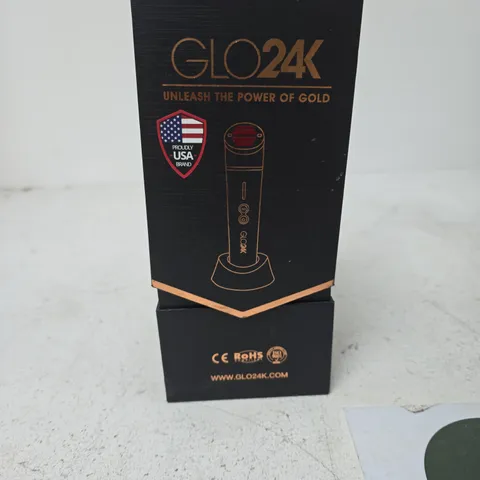 GLO24K SKIN REJUVENATION BEAUTY DEVICE WITH STAND, CHARGER & MANUAL